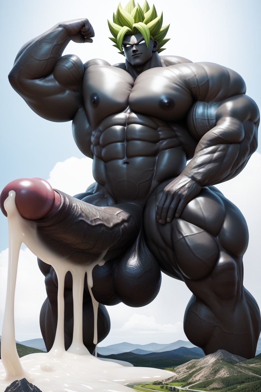 White Eyes, Excessive Cum, Enormous Penis AI Gay Porn