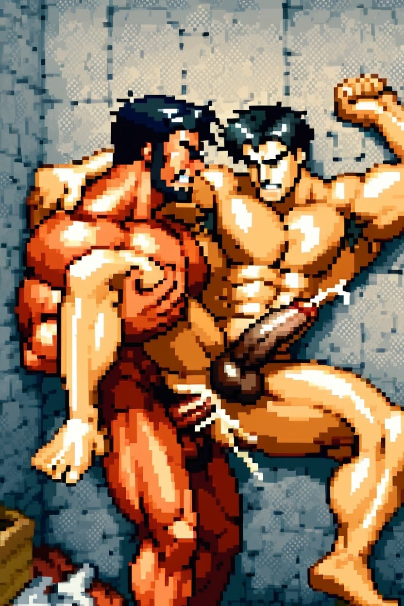 Motion Lines, Plump Pecs, Gay AI Gay Porn