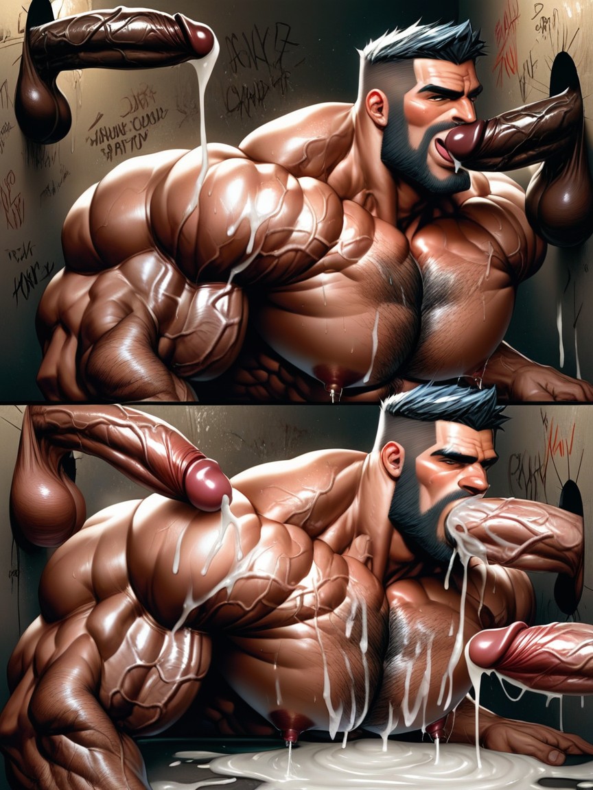 Sticky Cum, Full Naked, Hyper Sticky Thick Cum AI Gay Porn