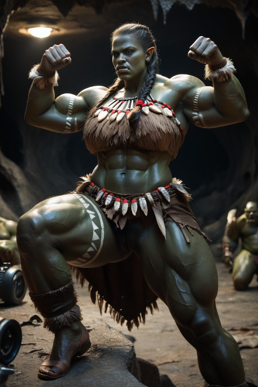 Inside A Dark Cave, Wide Hips, Early AI 포르노