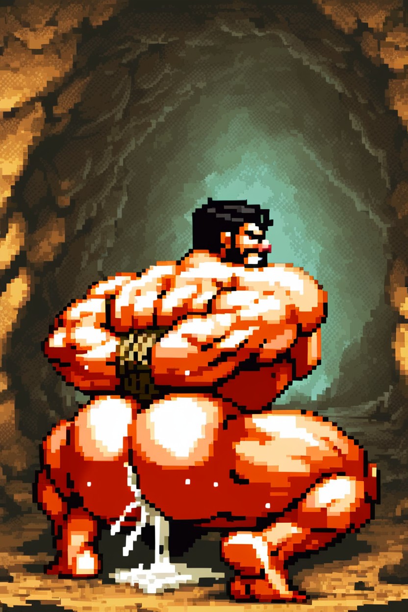 Bubble Butt, Pubic Hair, Hairy AI Gay Porn