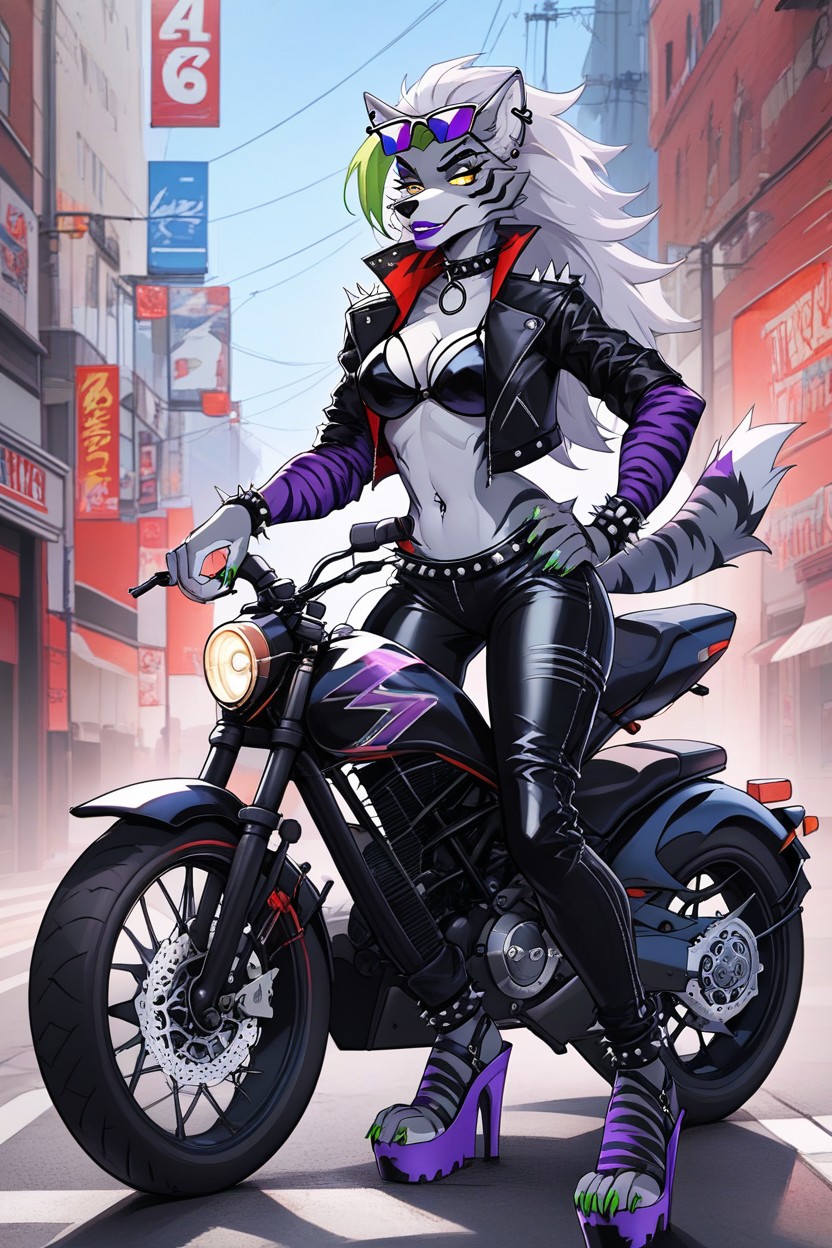 Streets Of Tokyo, Platform Heels, 18+ Furry AI Porn
