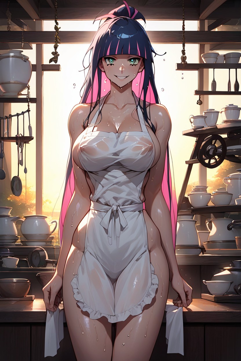 Dynamic View, Large Natural Breasts, 18+ Hentai IA