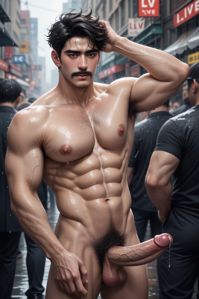 Gagged, Asian City, Prostitute AI Gay Porn