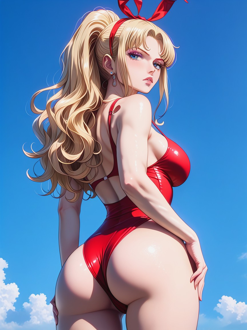 Blonde Hair, Soft Skin Texture, Perfect Eyes AI Porn