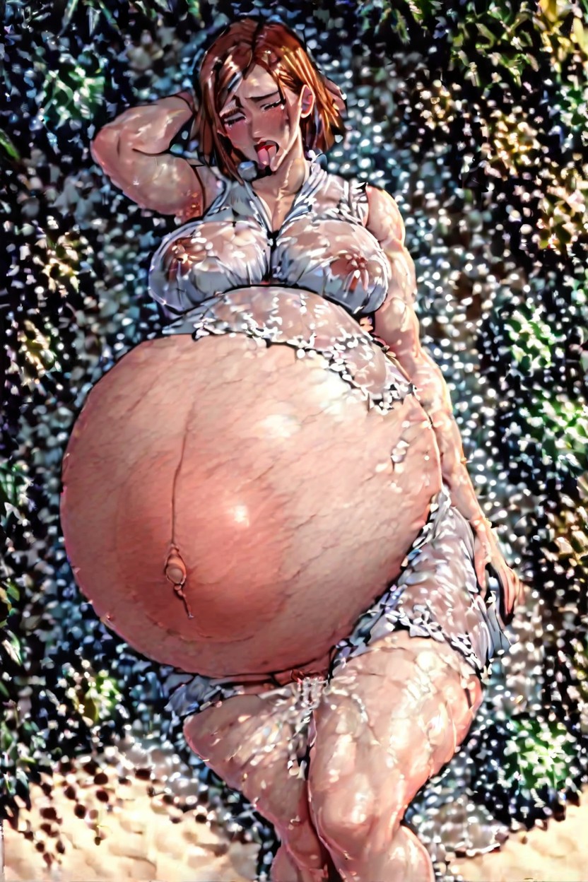 Hyper Bloated Pregnant Belly, Womens Parasitized Woombs, Massive Pregnant Hentai IA