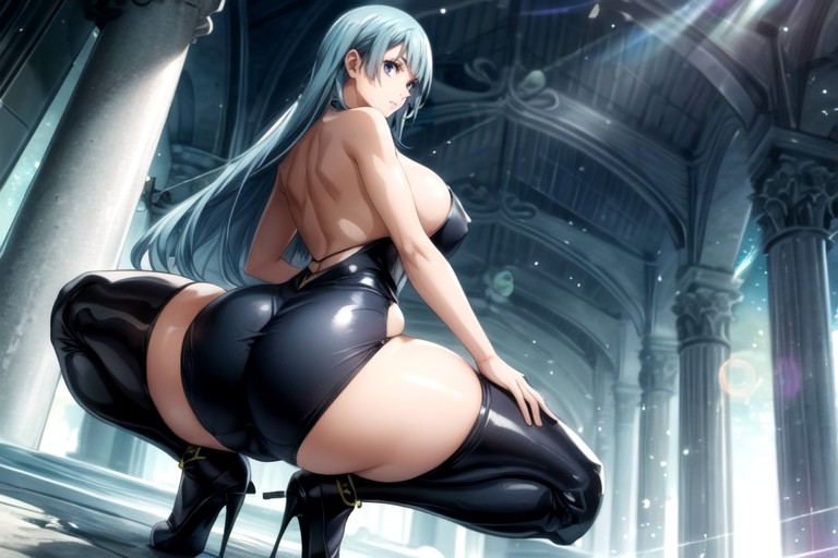 Dark Skin Stockings, Ultra High Resolution ×, Wallpaper Hentai AI Porn