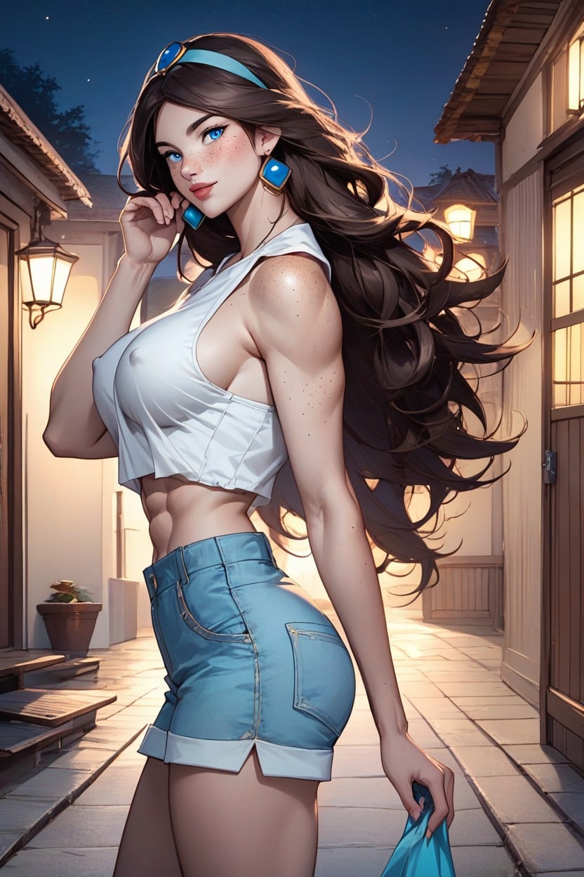 Abs, Side View, Detailed Eyes AI Porn