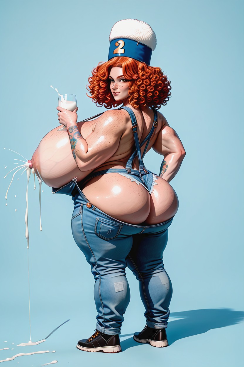 Curly Hair, 18+, 1 Person AI Gay Porn