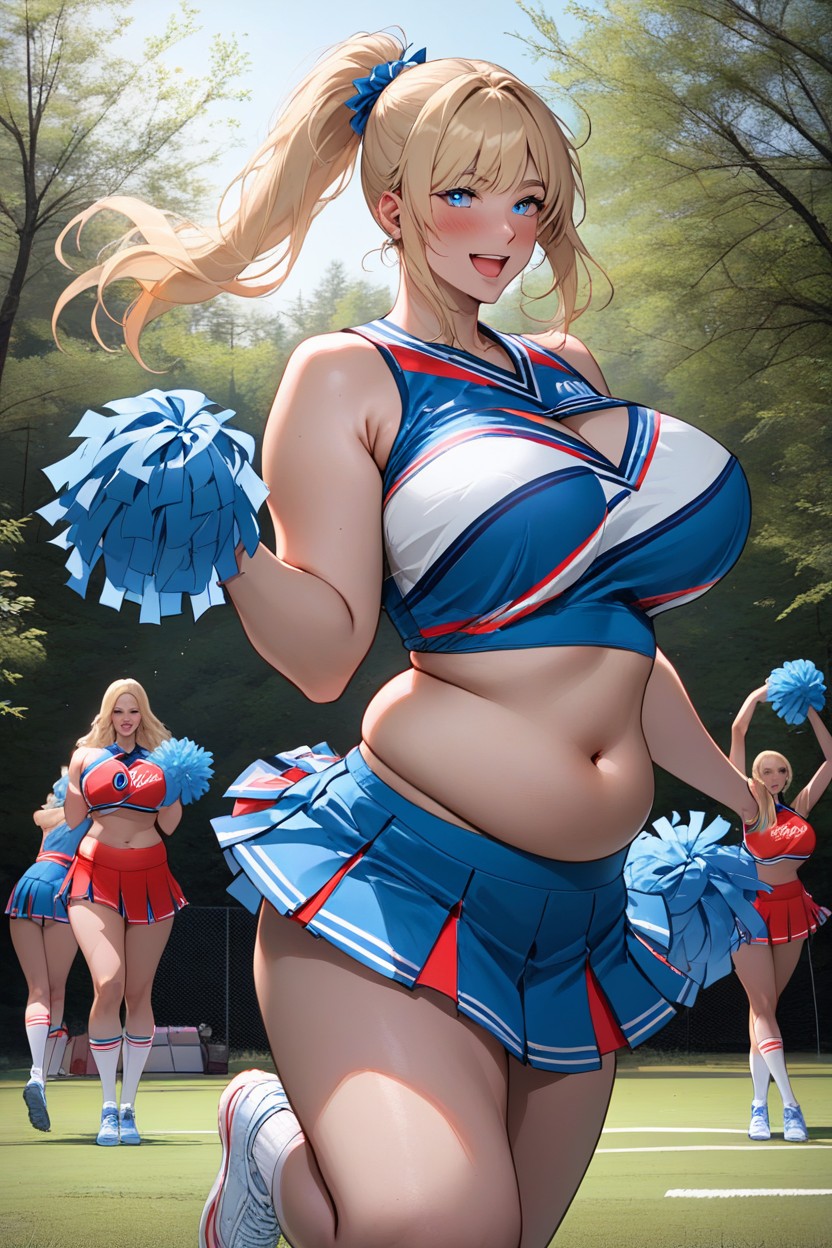Soft Light, Model Pose, Outdoor AI Porn