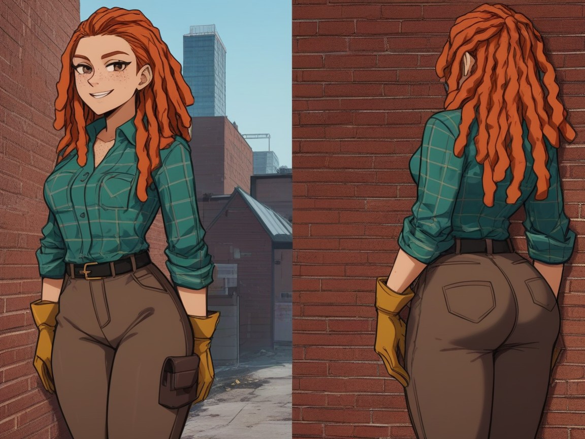 Ginger, Ass Depth Low, Round Medium Ass AI Porn