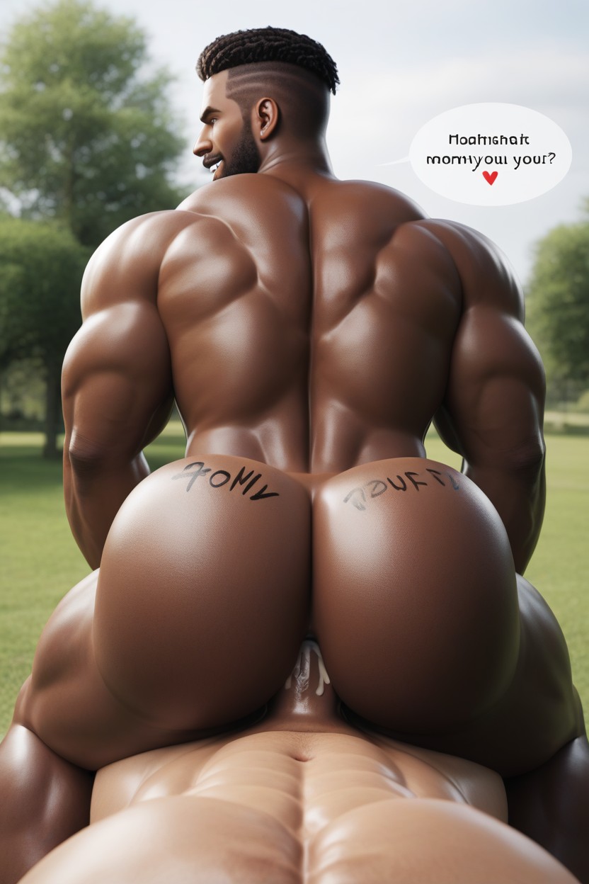 18+, African Bottom Riding White Tops Dick, Gulping And Sucking Sound Effects AI Gay Porn