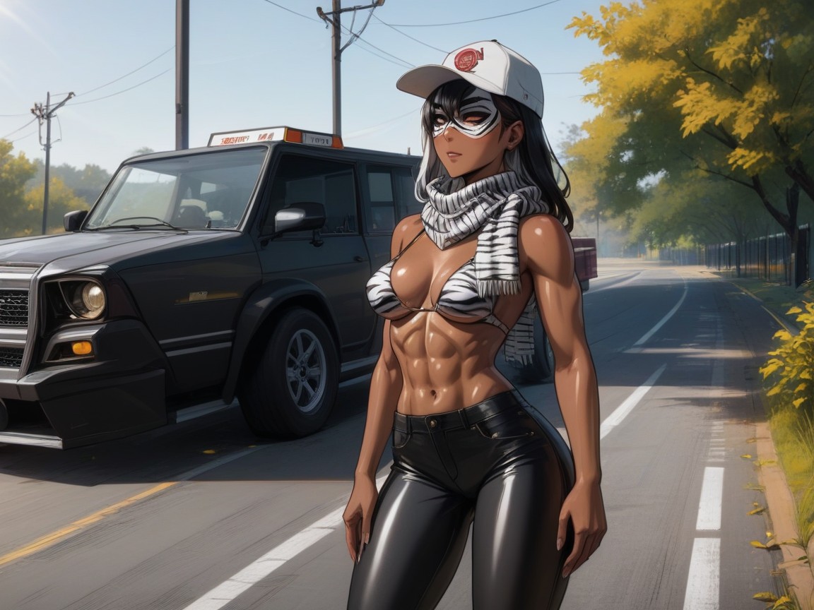 18+, Clothes Ultra Detailed, Black Jeans AI Porn
