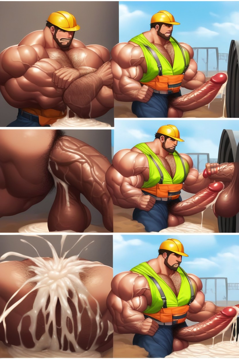 Blowjob, Extremely Hyper Gigantic Penis, Handjob AI Gay Porn