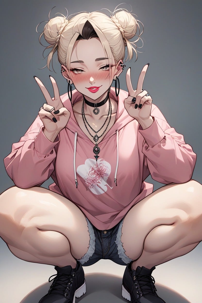 18+, Leg, Light Blonde Hair Hentai AI Porn