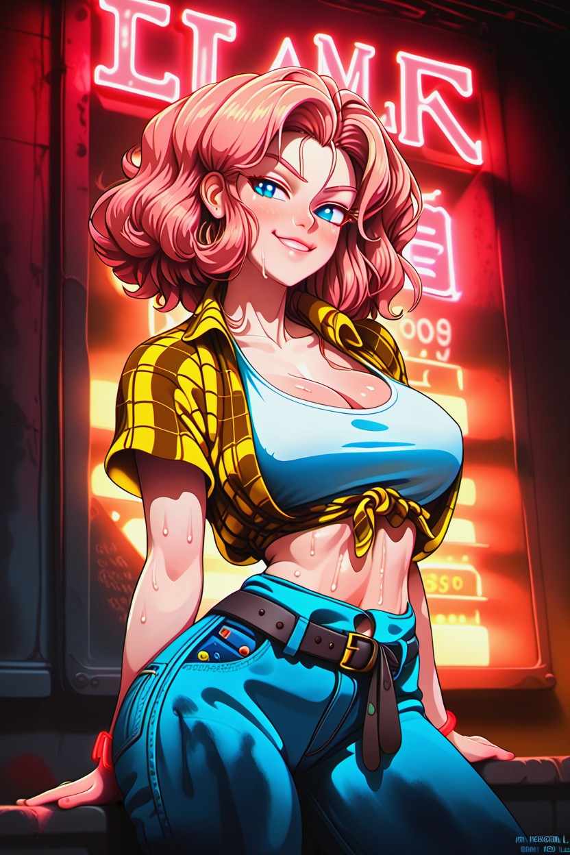 18+, Woman Mechanic, Grease Hentai AI Porn