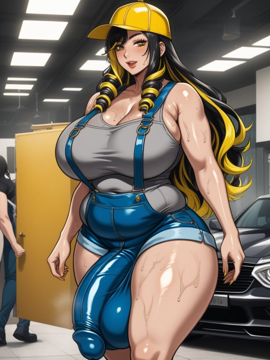 Ponytail, 1 Person, Rounded Breast Shemale AI Porn