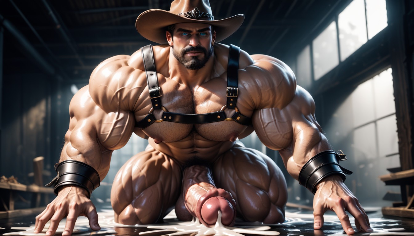 Long Cock, Hyper Realistic, Hairy Chest AI Gay Porn