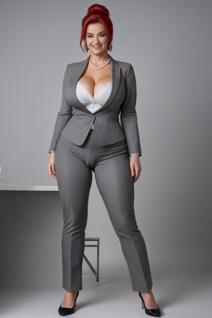 Deep Buttcrack, Thick Thighs, Pants Tucked In Ass AIポルノ