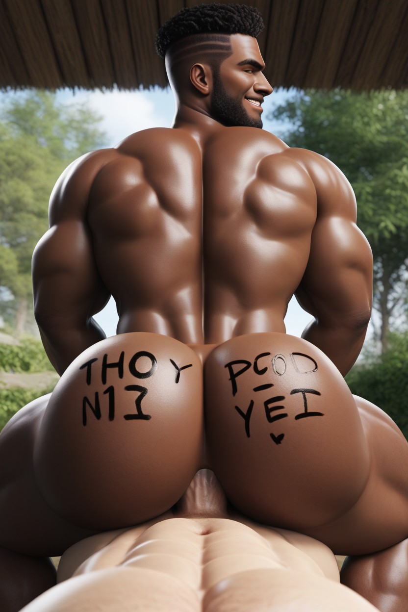 Male Only, Rear View, Tribal Wear AI Gay Porn