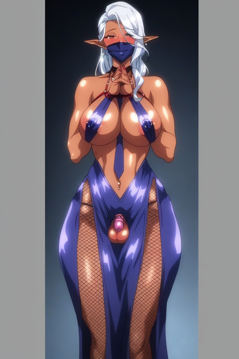 Bondage Outfit, Elegant Hair, Dungeon AI Porn