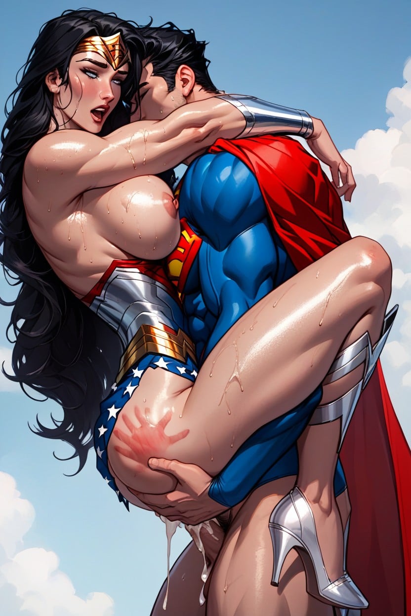 Round Face, 18+, Doggy Style Wonder Woman Facked By Superman AI黃片