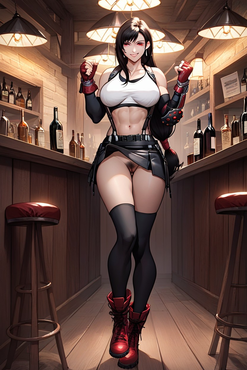 20+, Tifa Lockhart From Final Fantasy, Black Hair AIポルノ