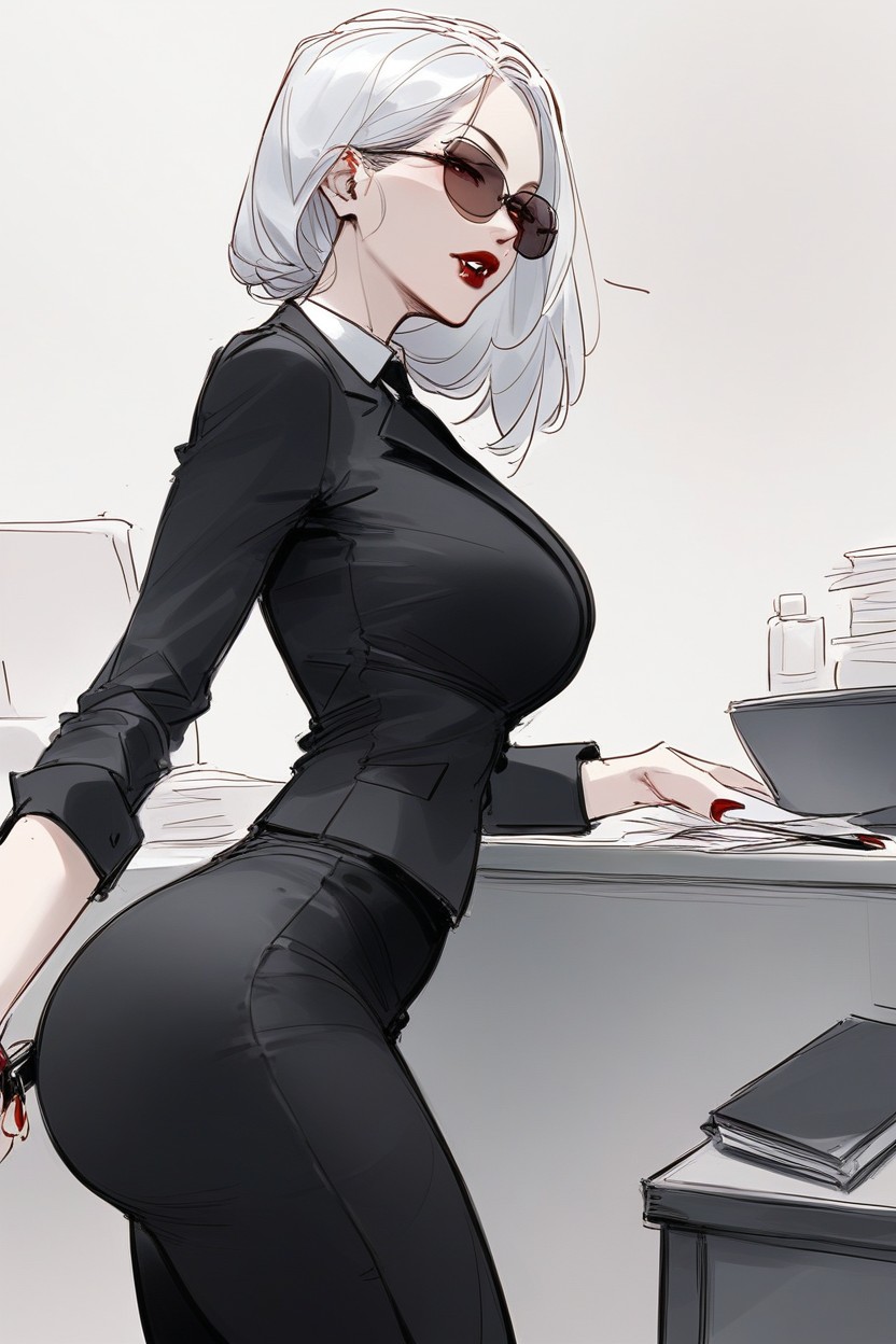 Milf, Full Body, Sketch Lines Hentai AI Porn