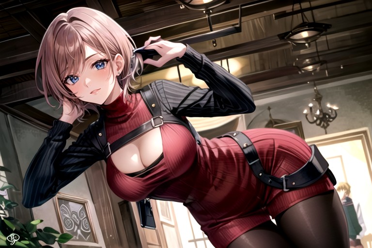 Её Внешность Выглядит Довольно Обычной, Прямые, Подтянутая Фигура Hentai AI Porn