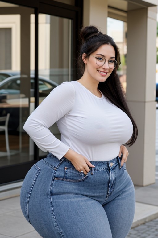 Bbw, Extremely Wide Ass, Bottomheavy AI Porn