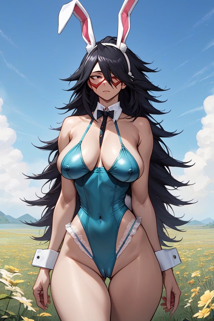 Bunny Tail, Saggy Breasts, Natural Breast Hentai AI Porn