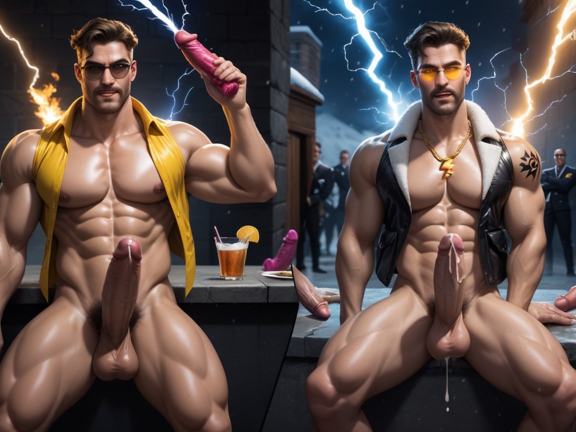 Motion Lines, Xray, Before And After AI Gay Porn