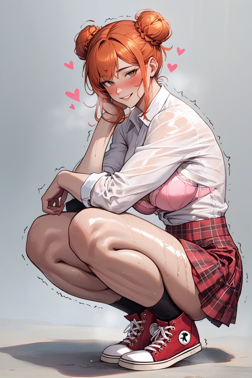 Embarrassed , Side View, Sweaty Hentai AI Porn