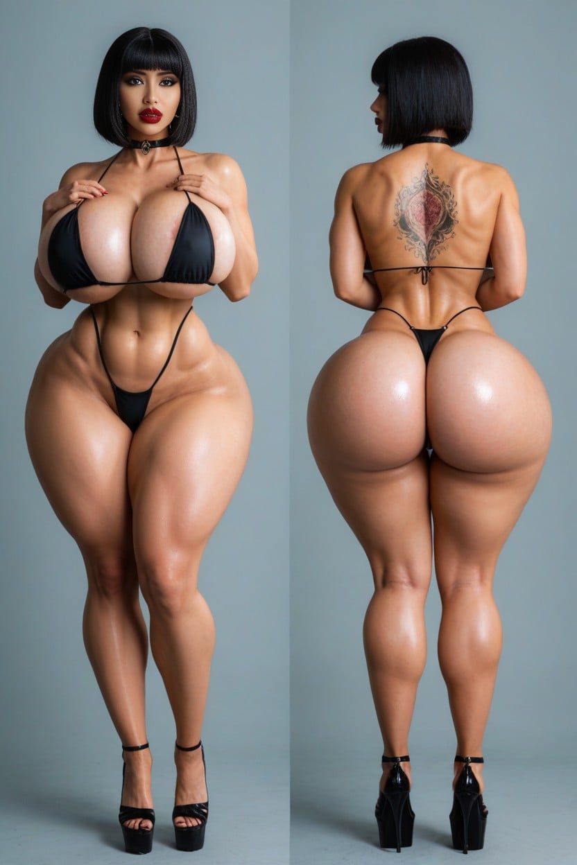 Bbl Blush, Giant Lips, Rounded Ass AI Porn