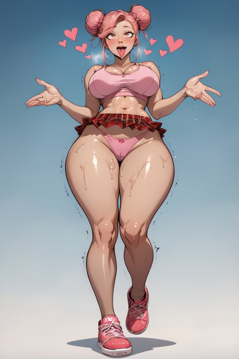 Ahegao, Full Body, Bun Hentai AI Porn