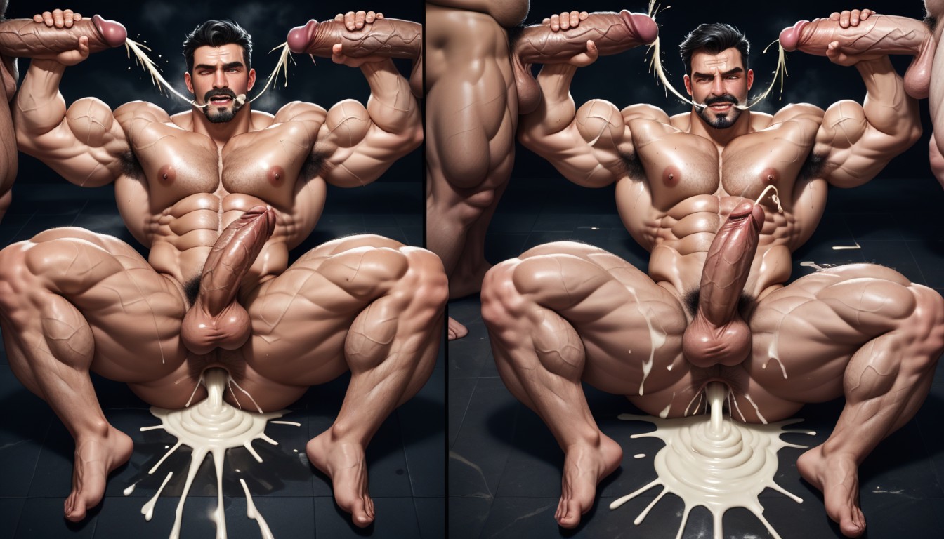 Hyper Sticky Thick Cum, Full Body Orgasm, Begging Not To Stop AI Gay Porn