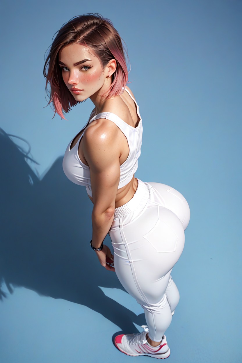 Shy, View Over Shoulder, Narrowshoulders AI Porn