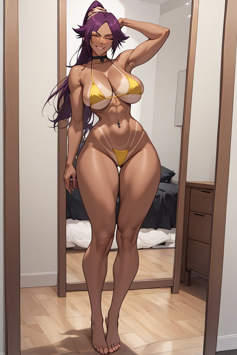 Seductive, Side Boob, Long Legs Hentai AI Porn