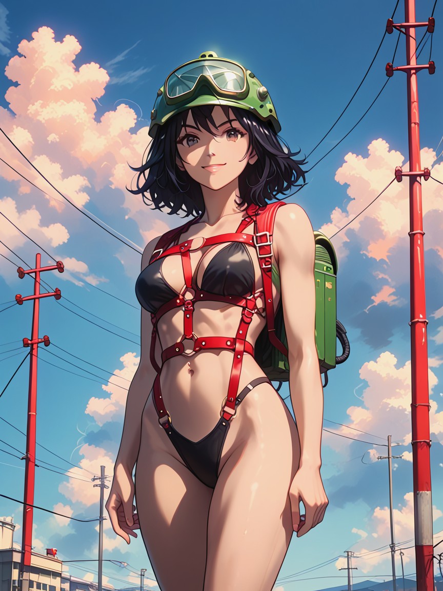 18+, Naked, Windy Hair Hentai AI Porn