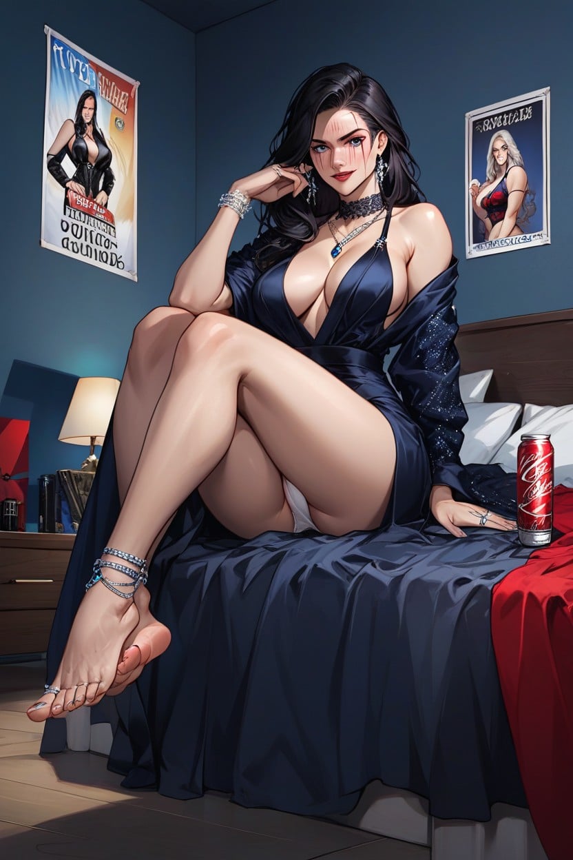 Soda Cans, Detailed Face, White Panties AI Porn
