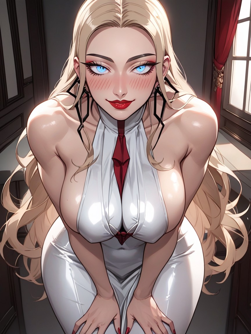 Oiled Skin, High Resolution, Blushing Hentai AI Porn