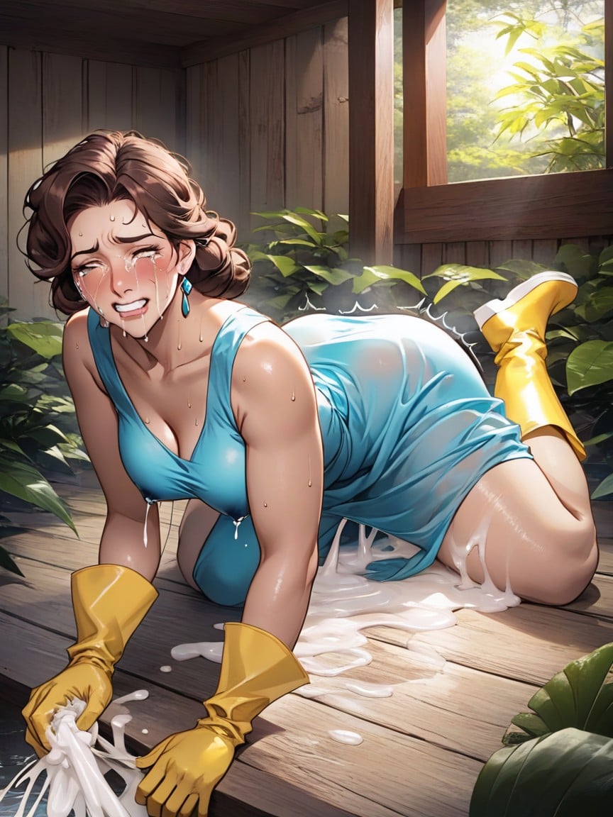 Orgasm, Beige Pantyhose Beige Pantyhose, Belledisney Animation AI Porn