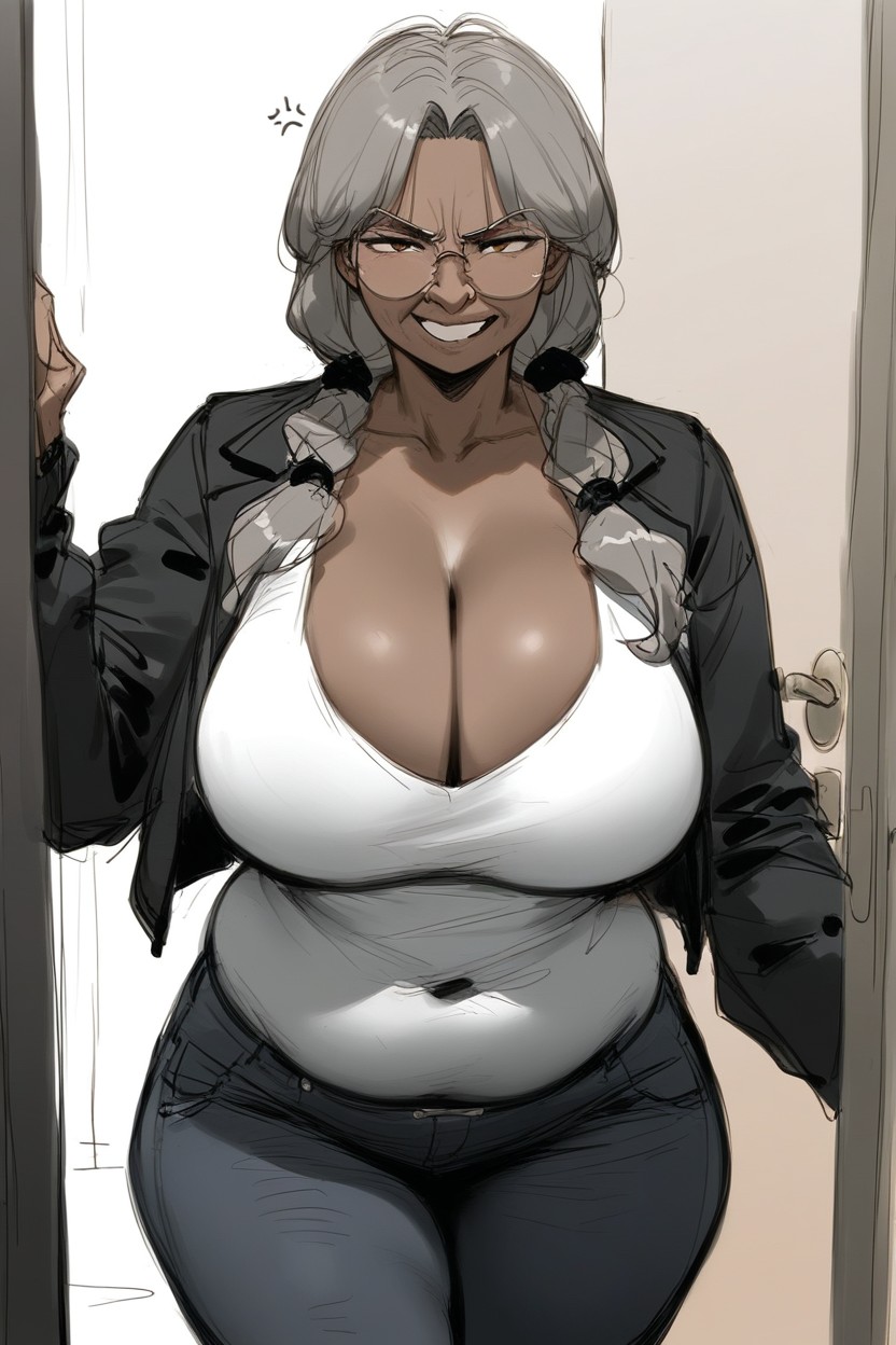 Big Ass, Fat Woman, Jeans Hentai IA