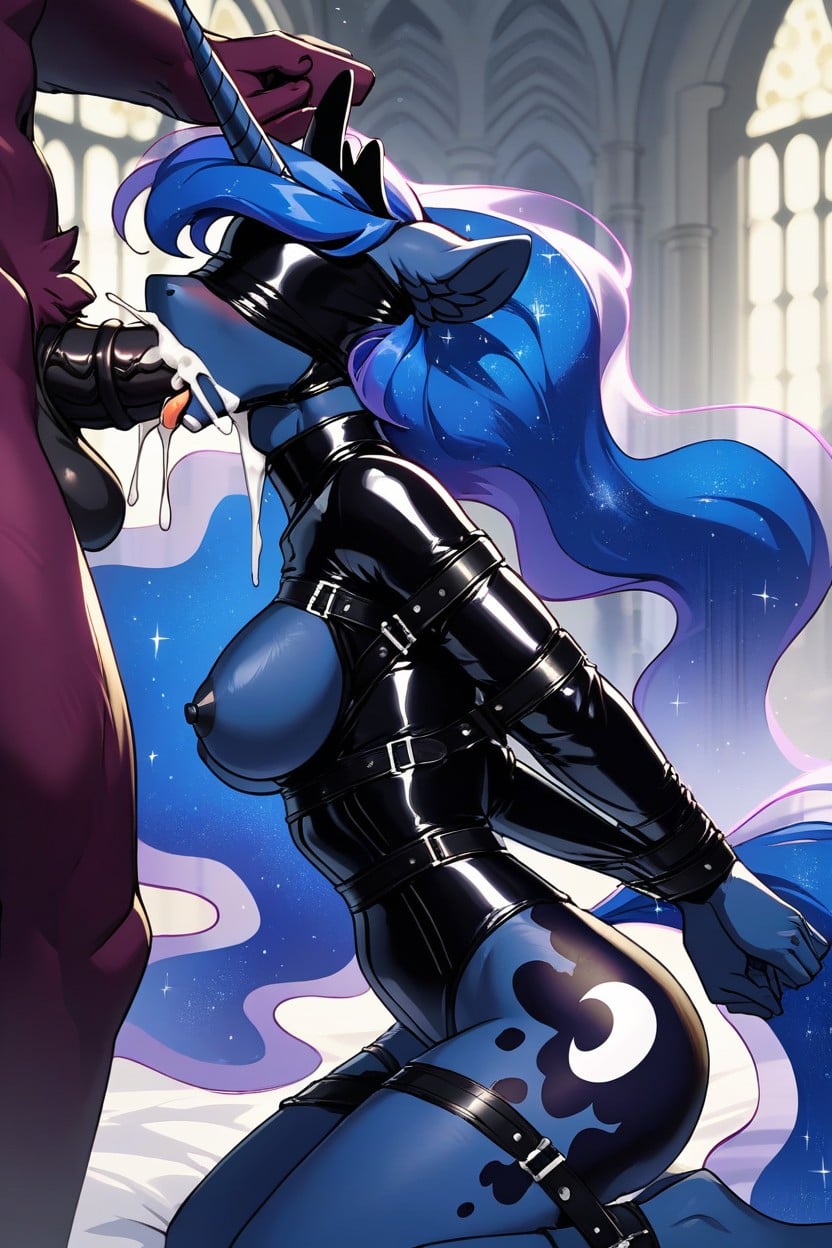 18+, Restrained, Explosive Orgasm Furry AI Porn
