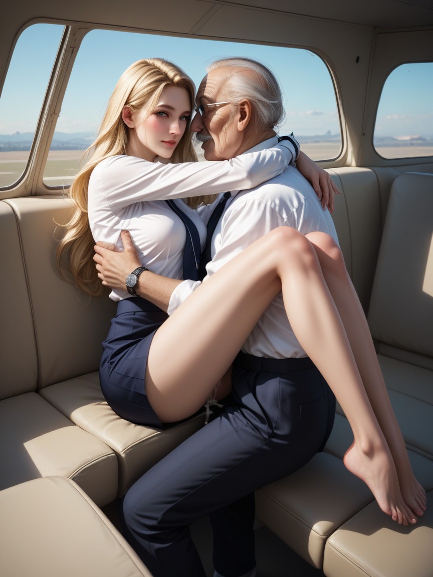 Happy, Perfect Long Hair, Skinny AI Porn