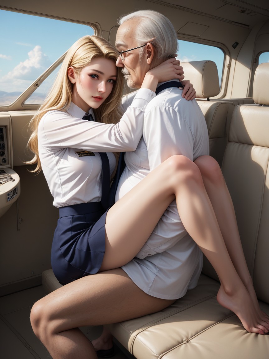 Uniform, Necktie Between Breasts, Small Ass AI Porn