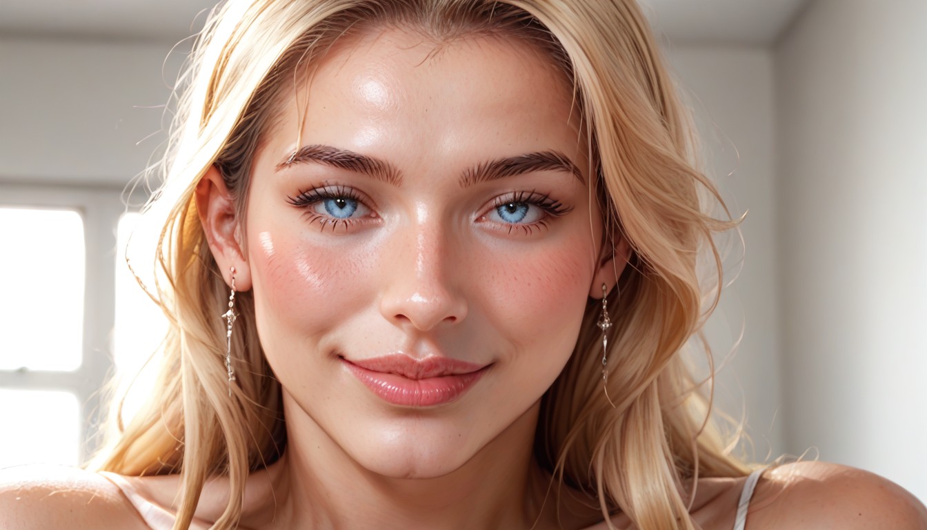 Sensual, Award Winning Photograph, Blonde Hair AI Porn