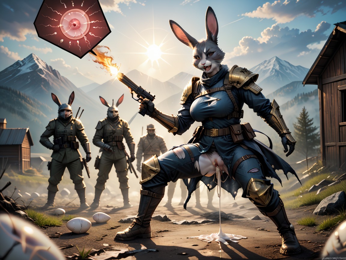 Armor, War, Sunny Furry AI Porn
