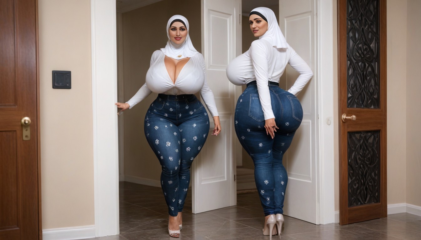Toned Legs, Massive Hips, Large Breast AI Porn