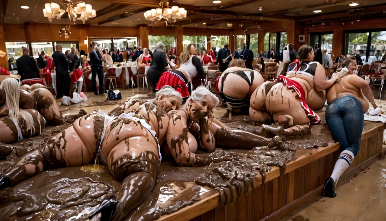 Mud, Luz Volumétrica, Hyper Oiled Skin Porno BBW IA